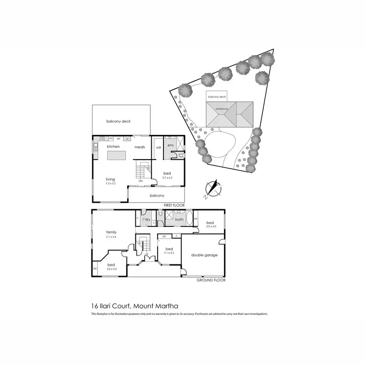 Floorplan of Homely house listing, 16 Ilari Court, Mount Martha VIC 3934