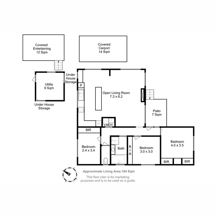 Floorplan of Homely house listing, 55 Fairfield Road, Geilston Bay TAS 7015