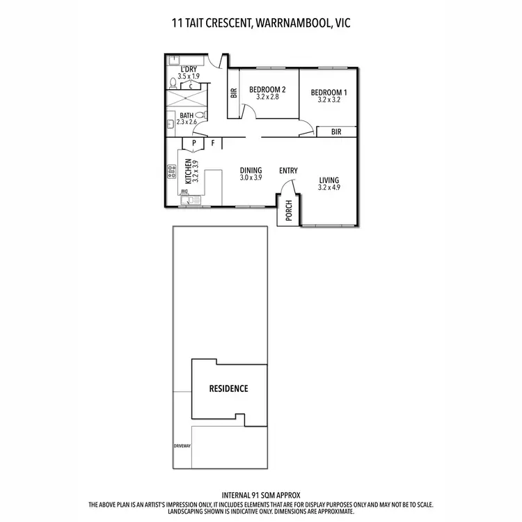 Floorplan of Homely house listing, 11 Tait Crescent, Warrnambool VIC 3280
