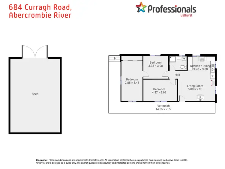 Floorplan of Homely rural property listing, 684 Curragh Road, Abercrombie River NSW 2795