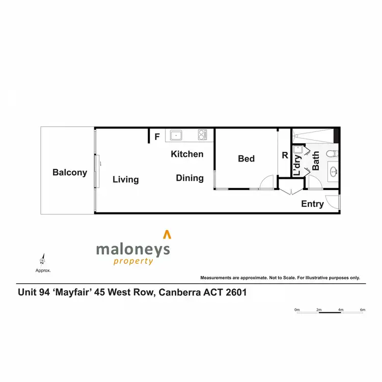 Floorplan of Homely apartment listing, 94/45 West Row, City ACT 2601