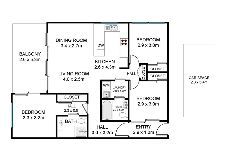 Floorplan of Homely apartment listing, 4/35 Crown Street, Holland Park West QLD 4121