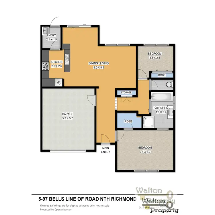 Floorplan of Homely villa listing, 5/97a Bells Line of Road, North Richmond NSW 2754