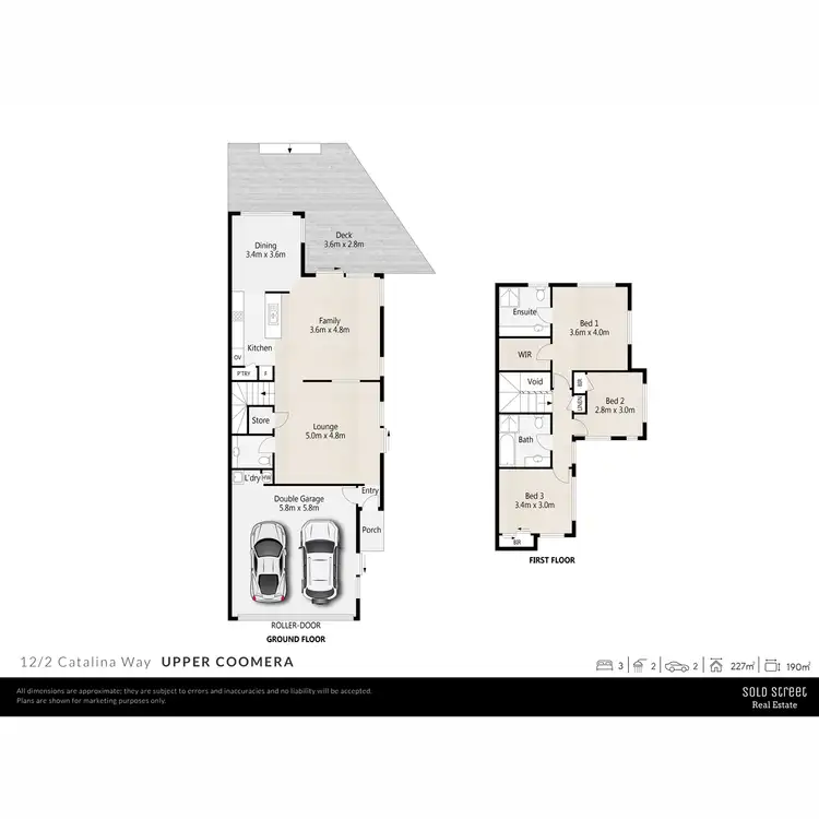 Floorplan of Homely townhouse listing, 12/2 Catalina Way, Upper Coomera QLD 4209