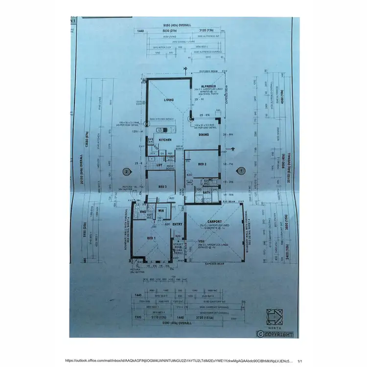 Floorplan of Homely house listing, 16 Evesham Drive, Ellenbrook WA 6069