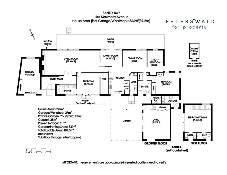 Floorplan of Homely house listing, 10a Mawhera Avenue, Sandy Bay TAS 7005