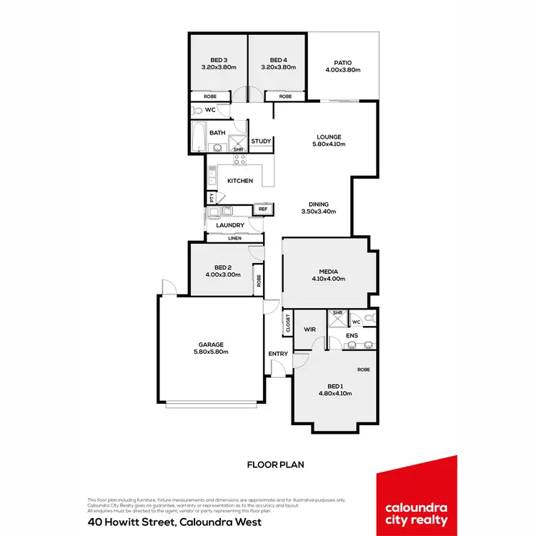 Floorplan of Homely house listing, 40 Howitt Street, Caloundra West QLD 4551