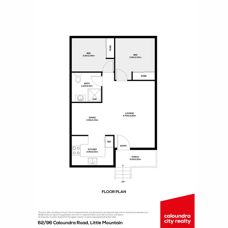 Floorplan of Homely unit listing, 62/96 Caloundra Road, Little Mountain QLD 4551