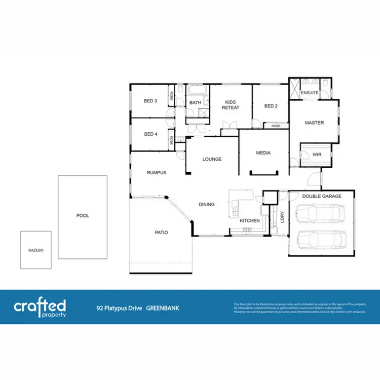 Floorplan of Homely house listing, 92 Platypus Drive, Greenbank QLD 4124