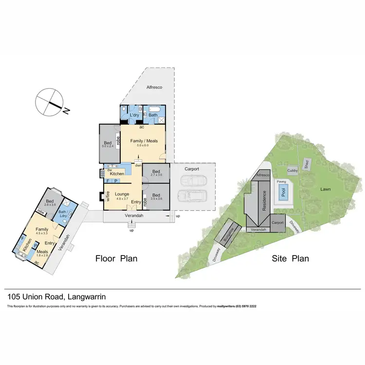 Floorplan of Homely house listing, 105 Union Road, Langwarrin VIC 3910