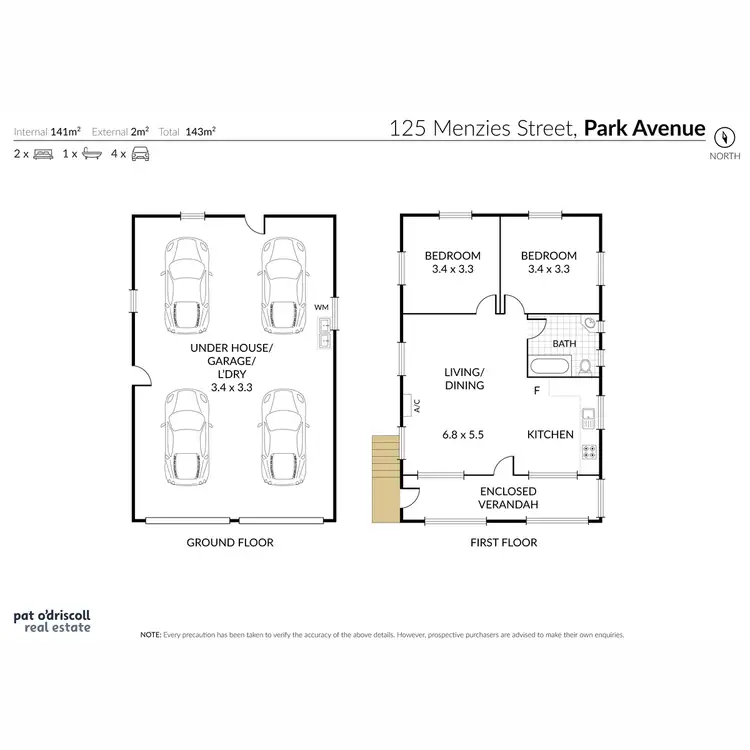 Floorplan of Homely house listing, 125 Menzies Street, Park Avenue QLD 4701