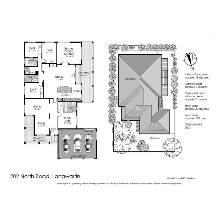Floorplan of Homely house listing, 202 North Road, Langwarrin VIC 3910