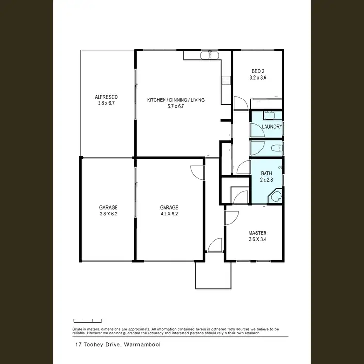 Floorplan of Homely house listing, 17 Toohey Drive, Warrnambool VIC 3280