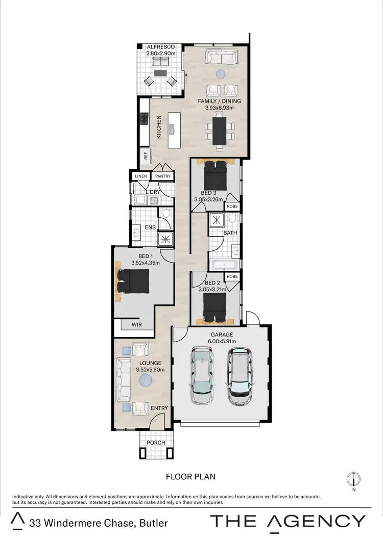 Floorplan of Homely house listing, 33 Windermere Chase, Butler WA 6036