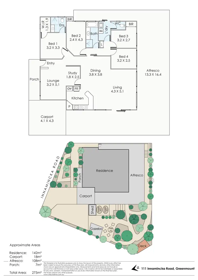 Floorplan of Homely house listing, 111 Innamincka Road, Greenmount WA 6056