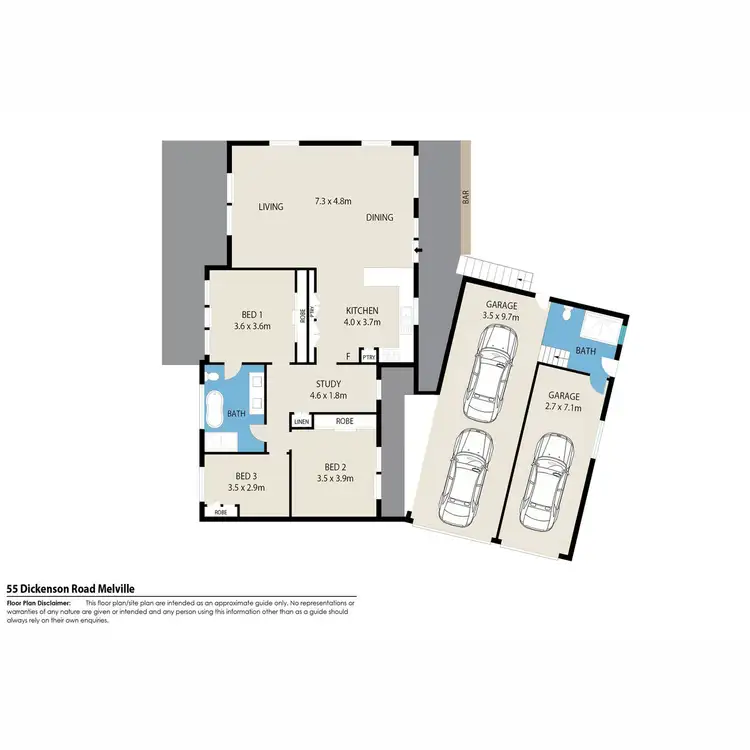 Floorplan of Homely house listing, 55 Dickenson Road, Melville NSW 2320