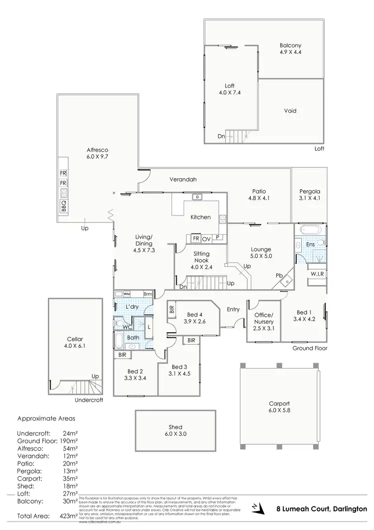 Floorplan of Homely house listing, 8 Lumeah Court, Darlington WA 6070