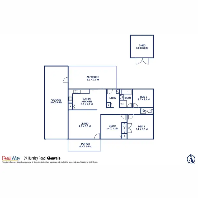 Floorplan of Homely house listing, 89 Hursley Road, Glenvale QLD 4350