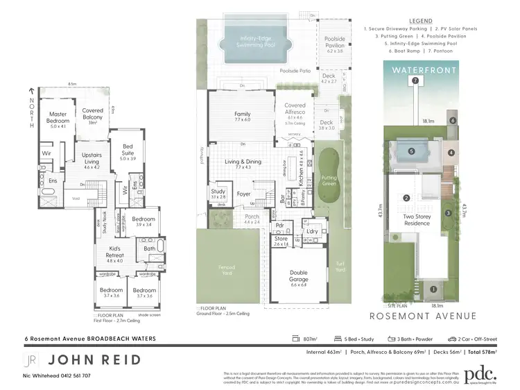 Floorplan of Homely house listing, 6 Rosemont Avenue, Broadbeach Waters QLD 4218