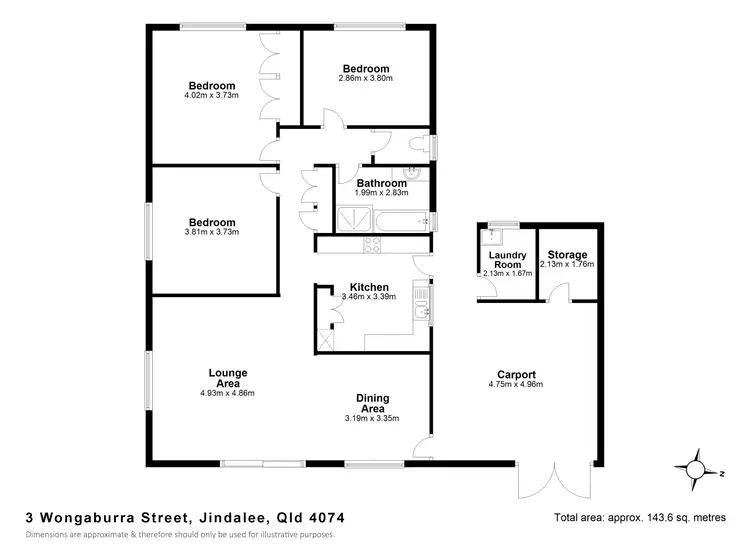 Floorplan of Homely house listing, 3 Wongaburra Street, Jindalee QLD 4074