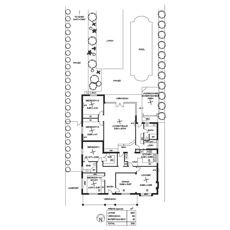Floorplan of Homely house listing, 7 Day Road, Glen Osmond SA 5064