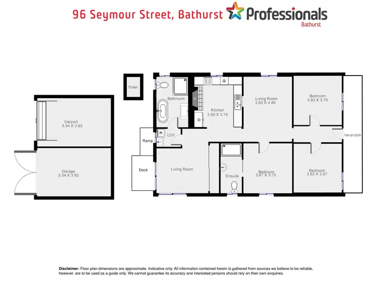 Floorplan of Homely house listing, 96 Seymour Street, Bathurst NSW 2795