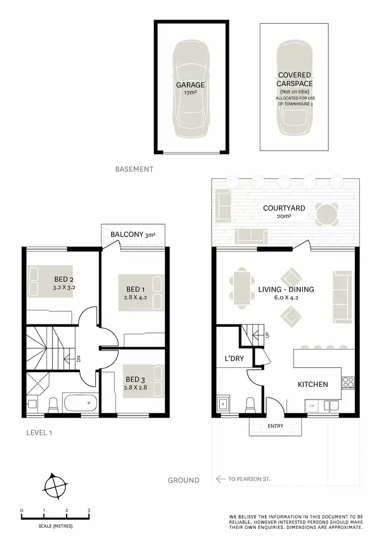 Floorplan of Homely townhouse listing, 3/6 Pearson Street, Gladesville NSW 2111