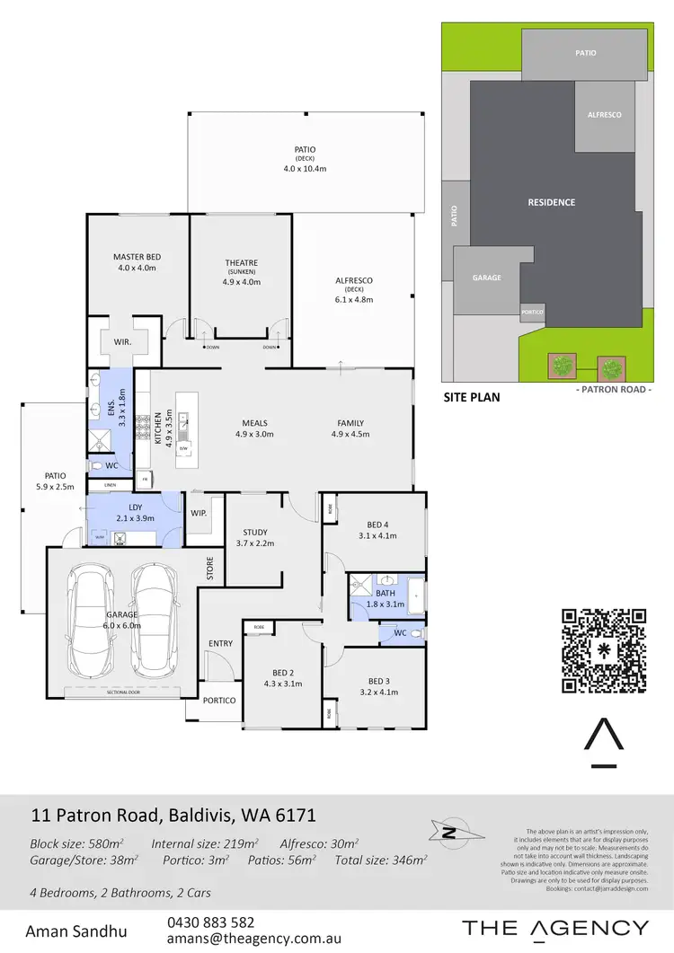 Floorplan of Homely house listing, 11 Patron Road, Baldivis WA 6171