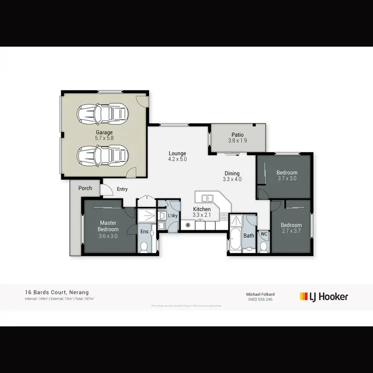Floorplan of Homely house listing, 16 Bards Court, Nerang QLD 4211