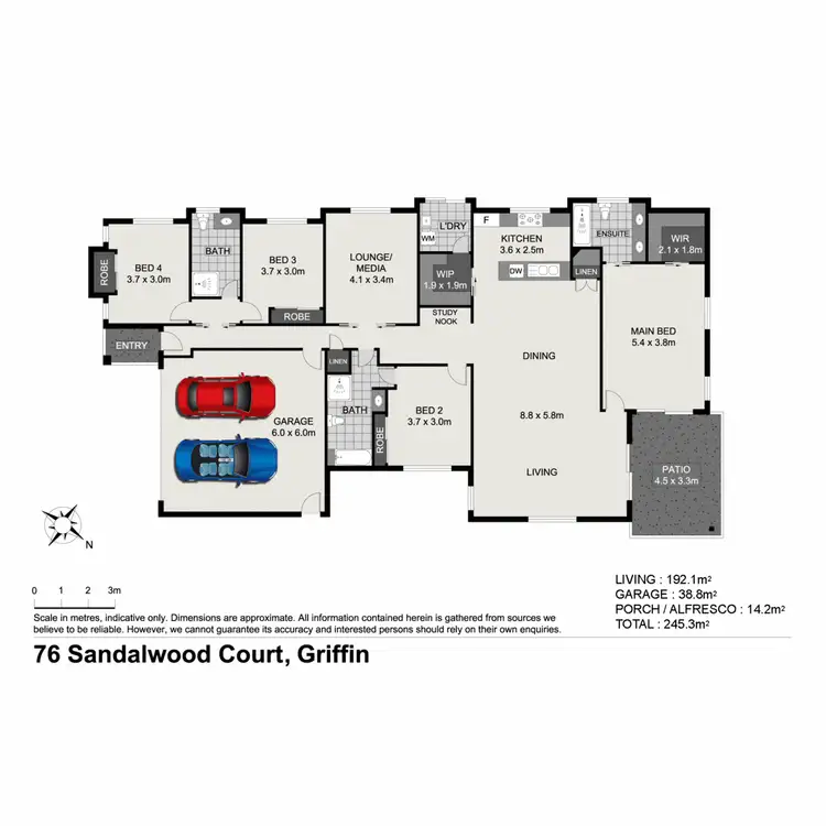 Floorplan of Homely house listing, 76 Sandalwood Crescent, Griffin QLD 4503