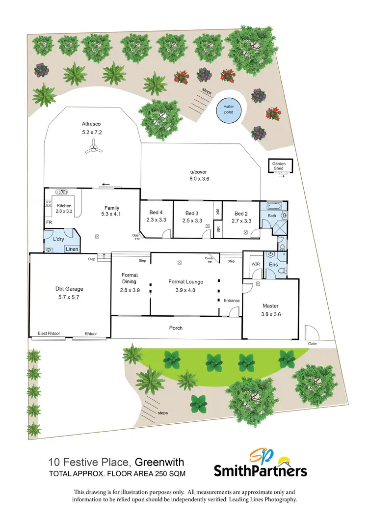 Floorplan of Homely house listing, 10 Festive Place, Greenwith SA 5125