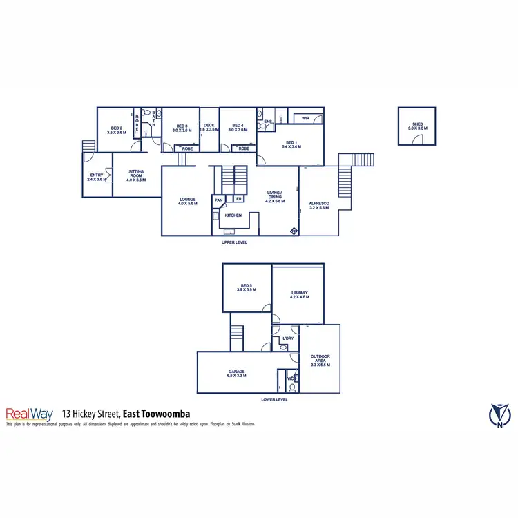 Floorplan of Homely house listing, 13 Hickey Street, East Toowoomba QLD 4350
