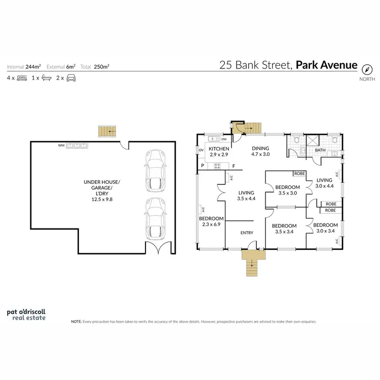Floorplan of Homely house listing, 25 Bank Street, Park Avenue QLD 4701