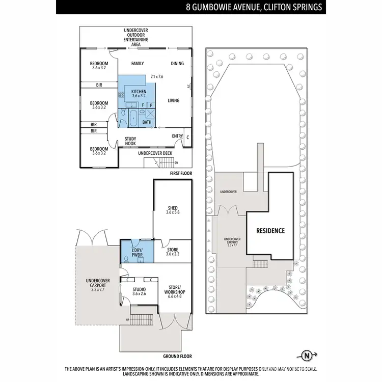 Floorplan of Homely house listing, 8 Gumbowie Avenue, Clifton Springs VIC 3222
