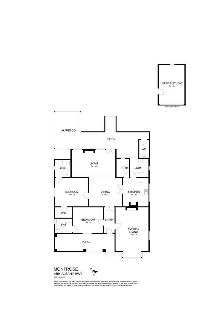 Floorplan of Homely house listing, 1554 Albany Highway, Beckenham WA 6107