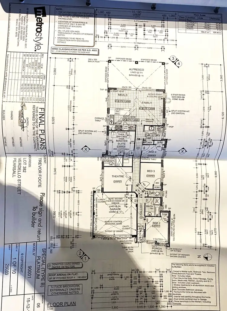 Floorplan of Homely house listing, 34 Verdello Way, Pearsall WA 6065