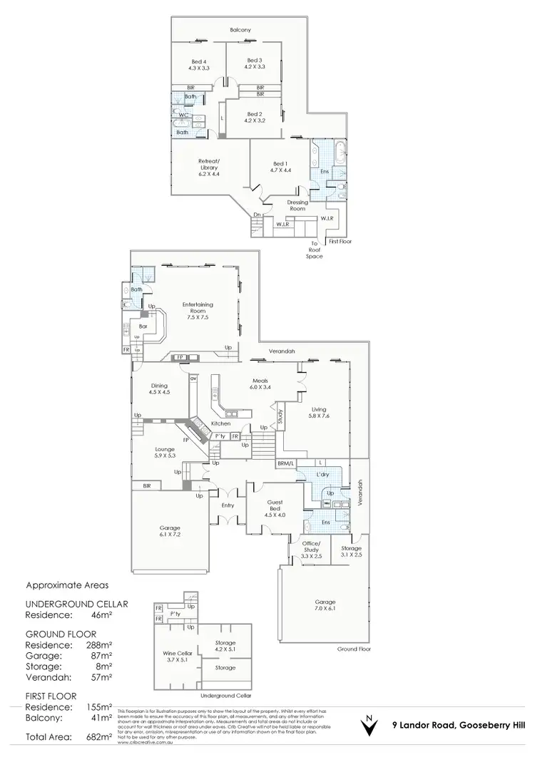 Floorplan of Homely house listing, 9 Landor Road, Gooseberry Hill WA 6076