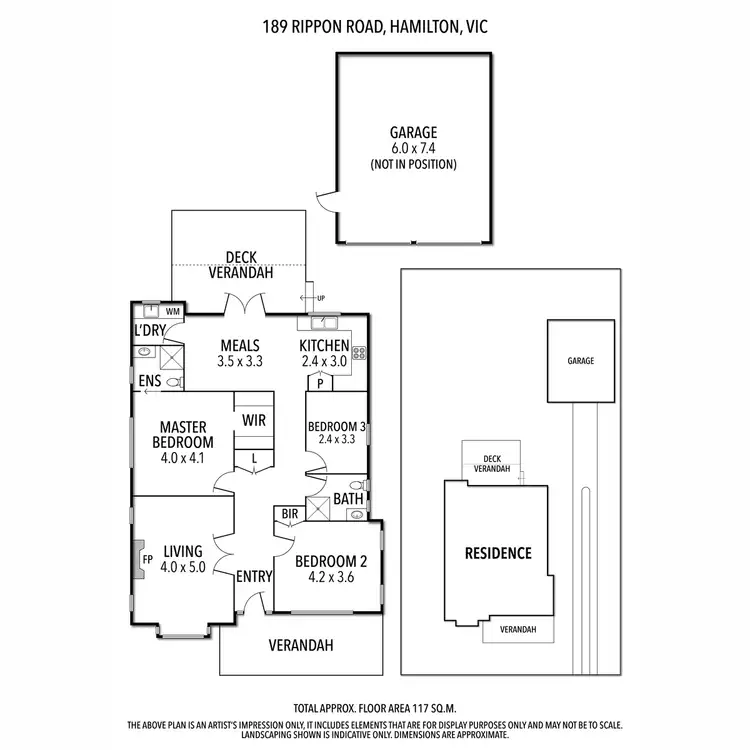 Floorplan of Homely house listing, 189 Rippon Road, Hamilton VIC 3300
