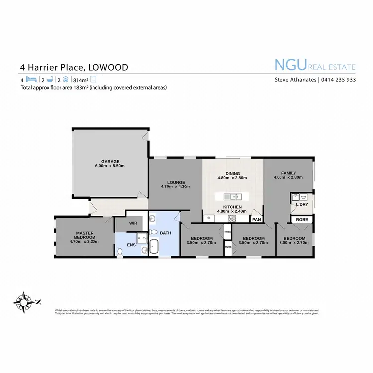 Floorplan of Homely house listing, 4 Harrier Place, Lowood QLD 4311