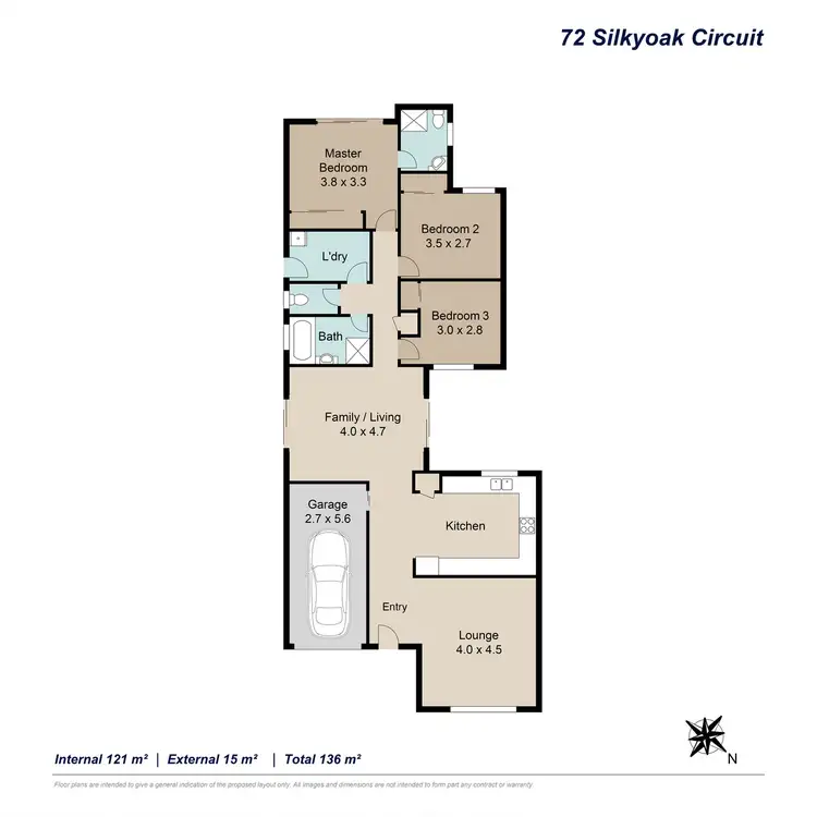Floorplan of Homely house listing, 72 Silkyoak Circuit, Fitzgibbon QLD 4018