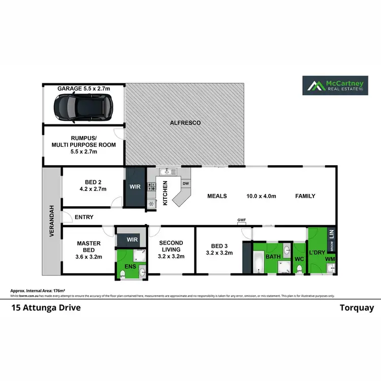 Floorplan of Homely house listing, 15 Attunga Drive, Torquay VIC 3228