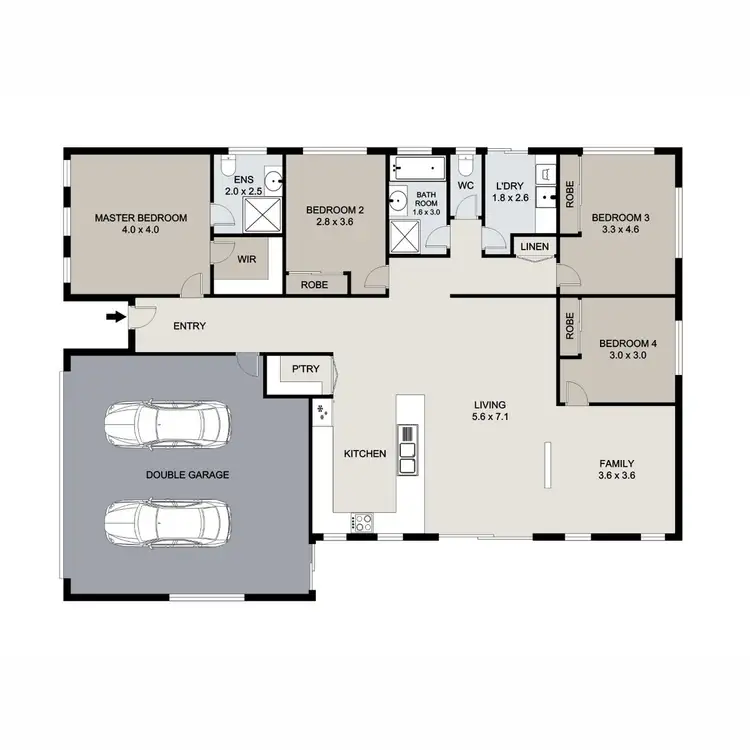 Floorplan of Homely house listing, 12 Spence Court, Kirkwood QLD 4680