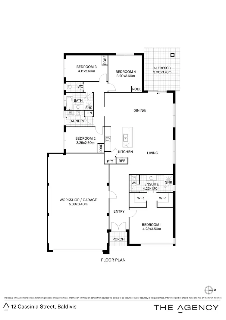 Floorplan of Homely house listing, 12 Cassinia Street, Baldivis WA 6171