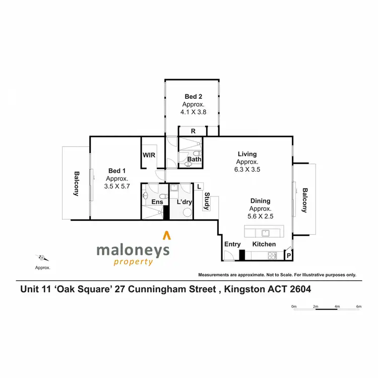 Floorplan of Homely apartment listing, 11/27 Cunningham Street, Kingston ACT 2604