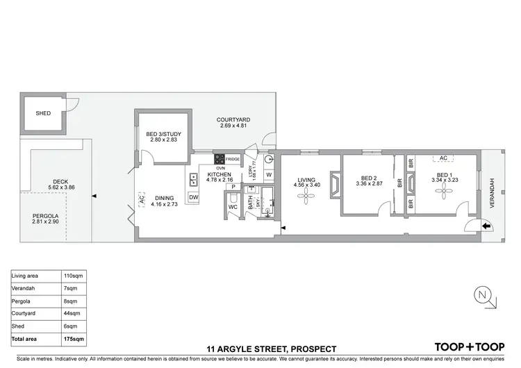 Floorplan of Homely house listing, 11 Argyle Street, Prospect SA 5082