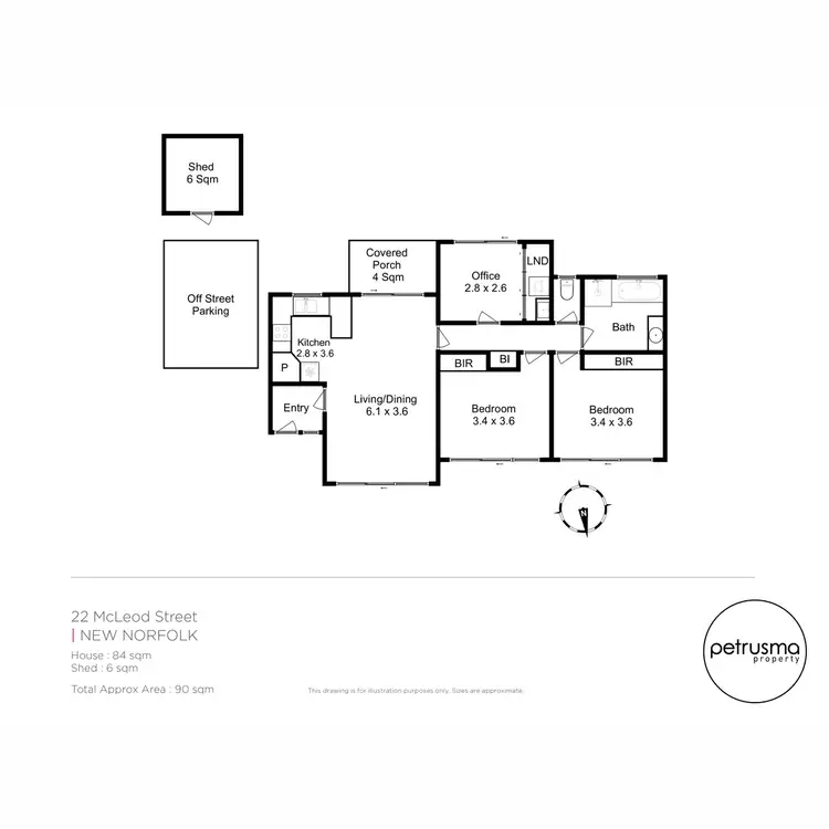 Floorplan of Homely house listing, 2/19 Husten Circle, New Norfolk TAS 7140