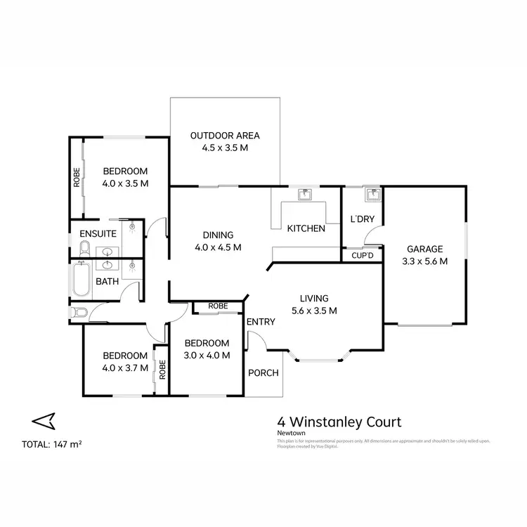 Floorplan of Homely house listing, 4 Winstanley Court, Newtown QLD 4350