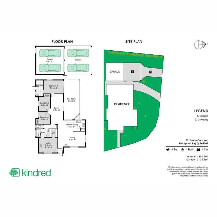 Floorplan of Homely house listing, 32 Sirene Crescent, Deception Bay QLD 4508