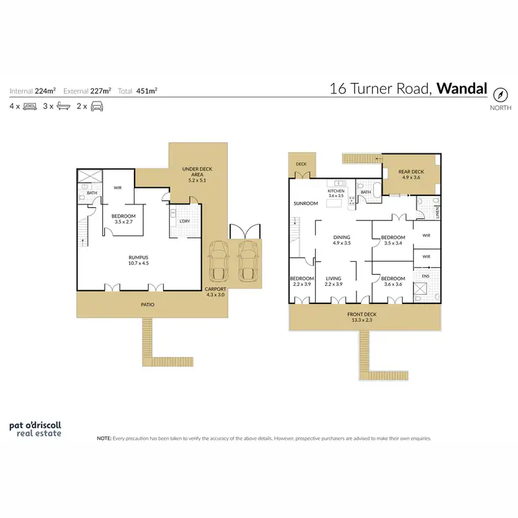 Floorplan of Homely house listing, 16 Turner Road, Wandal QLD 4700