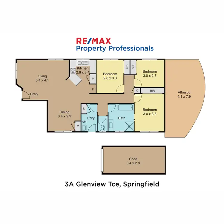 Floorplan of Homely house listing, 3A Glenview Terrace, Springfield QLD 4300